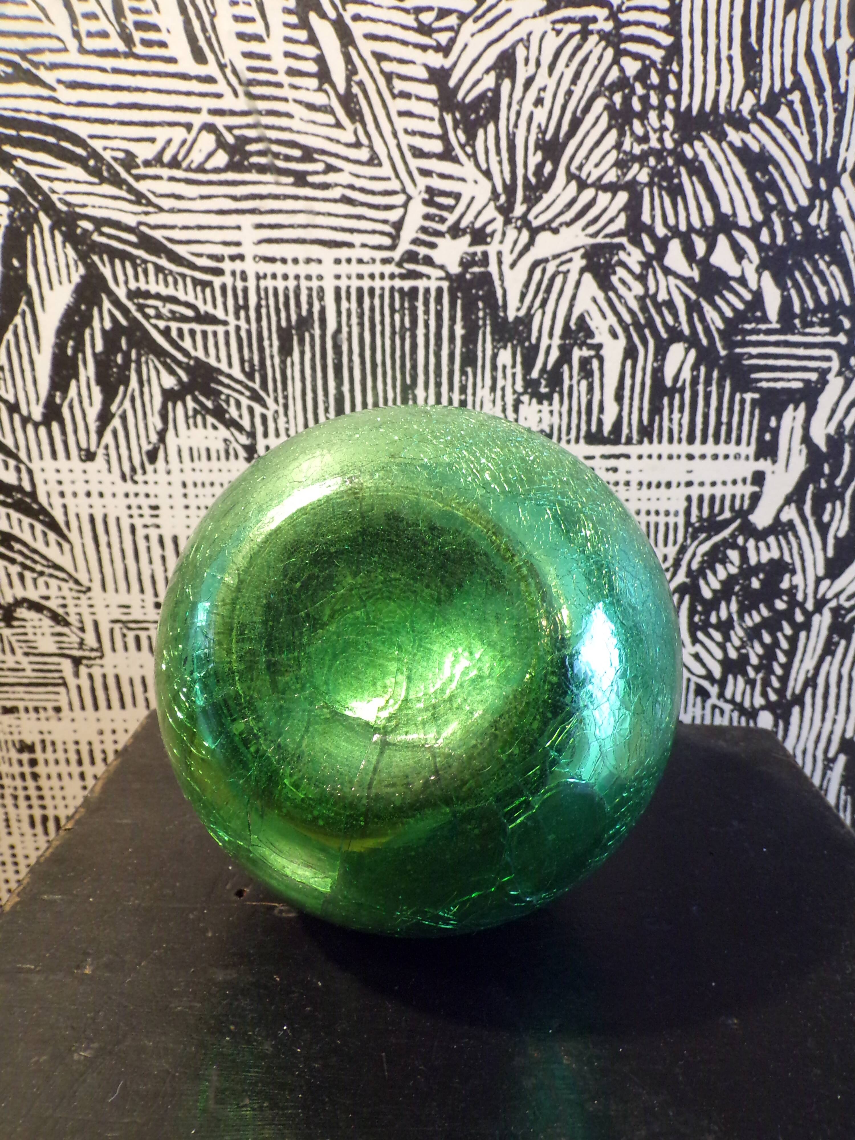 1930s glass ball lamp