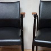Fauteuils/chaises de conférence au design minimaliste industriel néerlandais du milieu du siècle