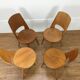 Set of 4 chairs Baumann Mondor 60s bistro