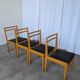 Set of 14 Vintage Scandinavian Dining Chairs / Yugoslav Wooden Bistro Chair