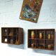 Teak wall locker