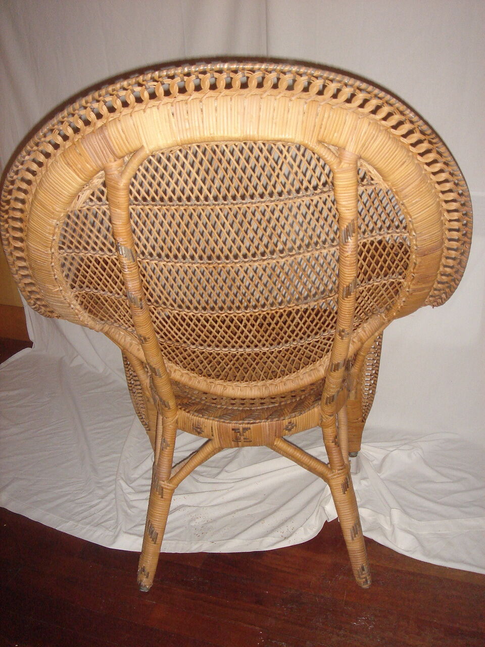 rattan armchair Emmanuelle de 1950/60
