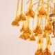 Marilyn Monroe, Orange Murano Glass Flowers Drops Chandelier, 1970s