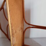 Rattan and bamboo shelf