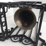 Cloche avec support fer forgé art déco