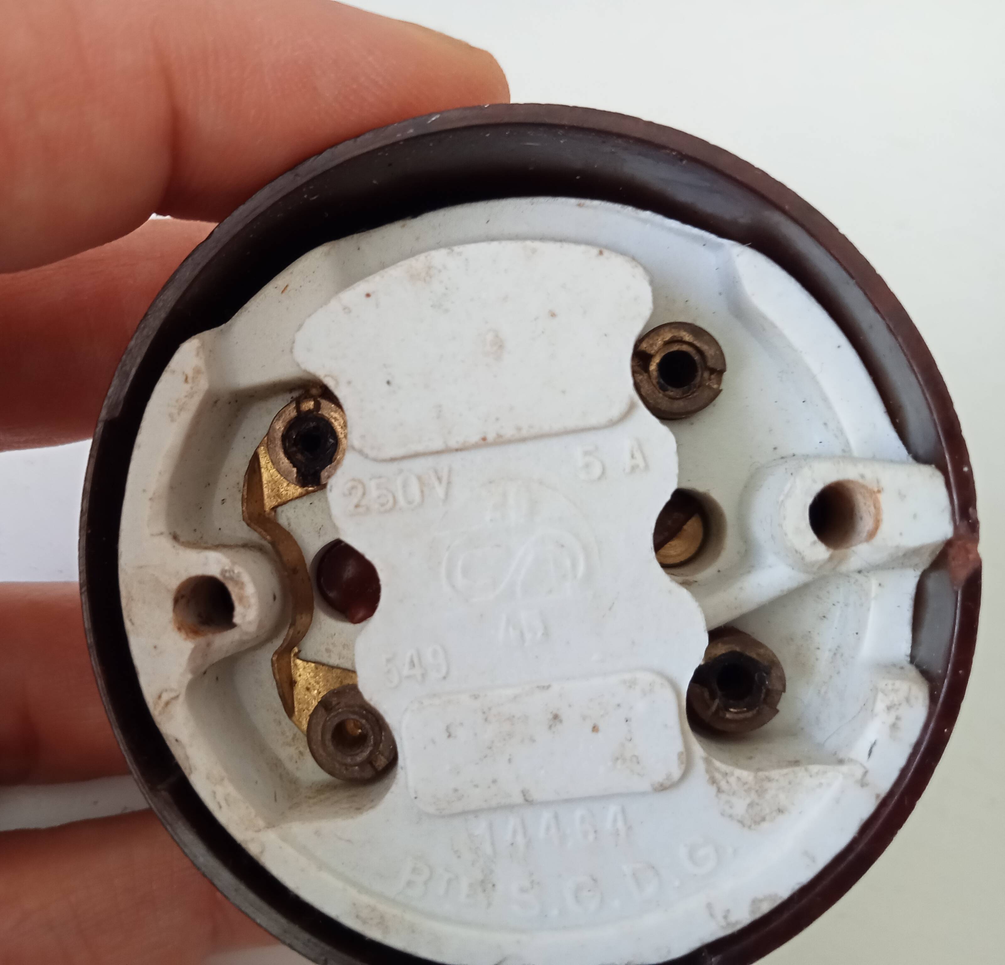 Vintage bakelite switch from the 50s