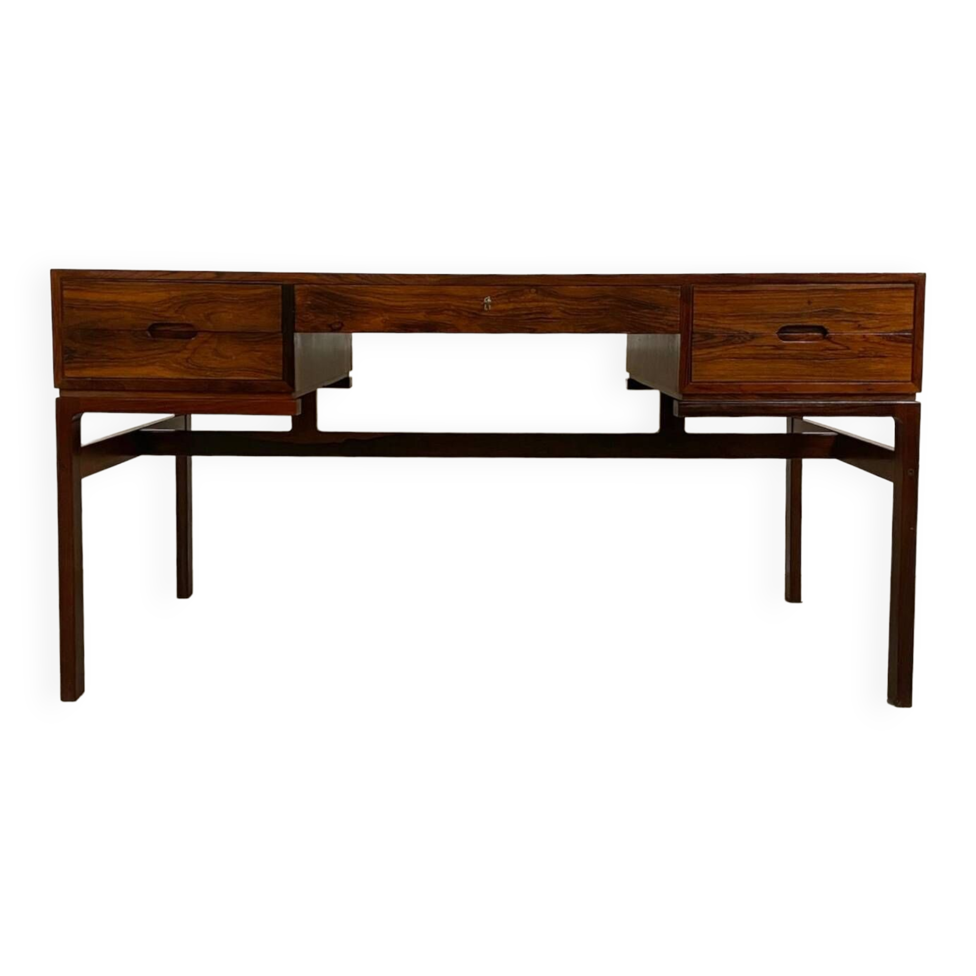 Danish Palisander Desk by Arne Wahl Iversen 60s