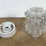 Vintage White Porcelain Wall Light, 1970s