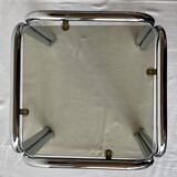 Chrome and smoked glass nesting tables, 1970s