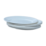 6 white dessert plates sarreguemines diguoin