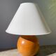 Lampe en bois tourné boule 1990