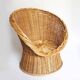 Children's rattan basket armchair