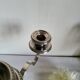Silver-plated metal candelabrum chandelier SNPA with 4 lights