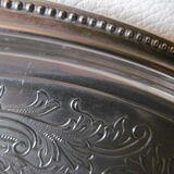 English trophy silver metal tray