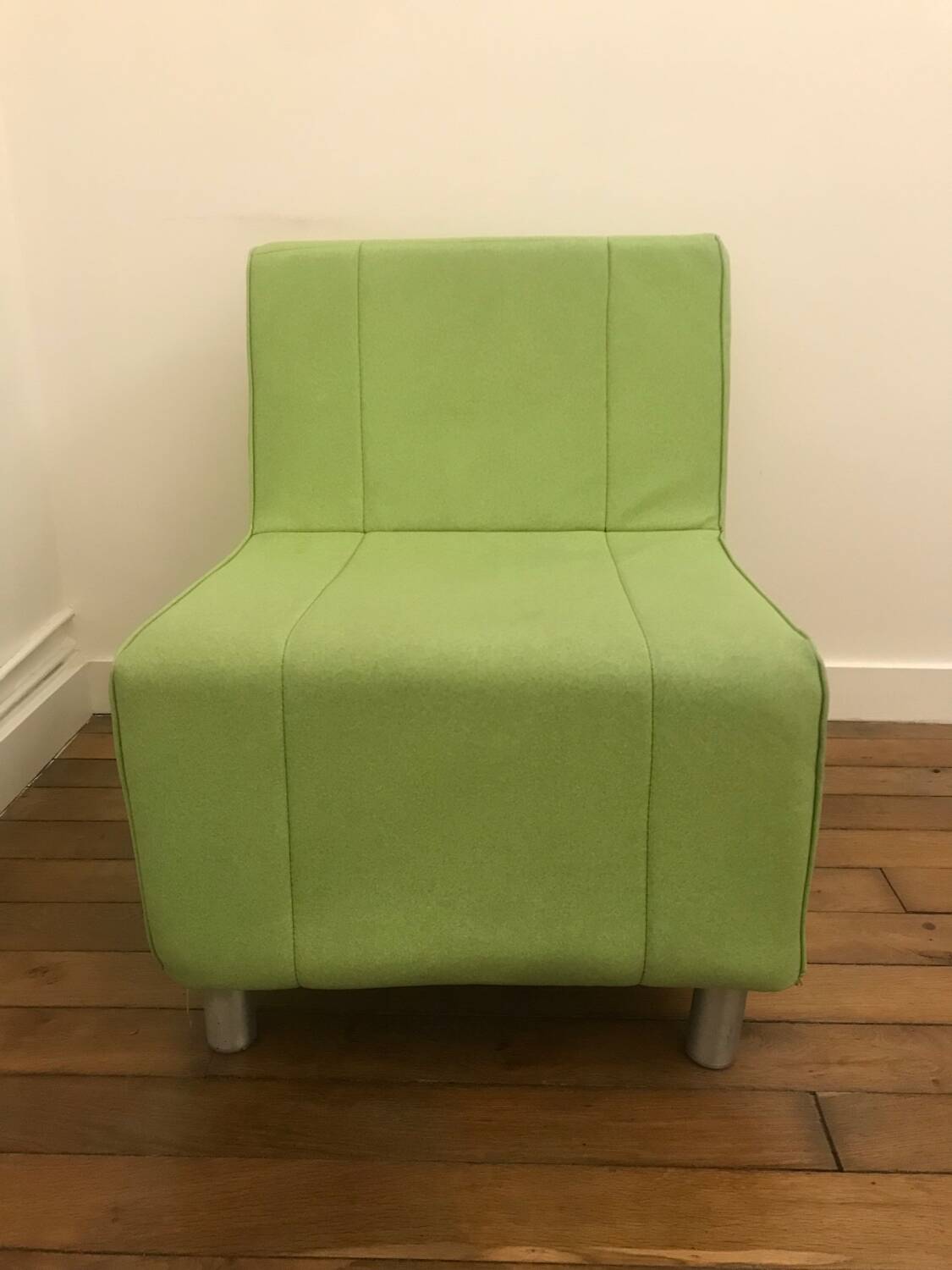 Fauteuil Chauffeuse Salon Vintage Design Vert 1970 Années 70 60