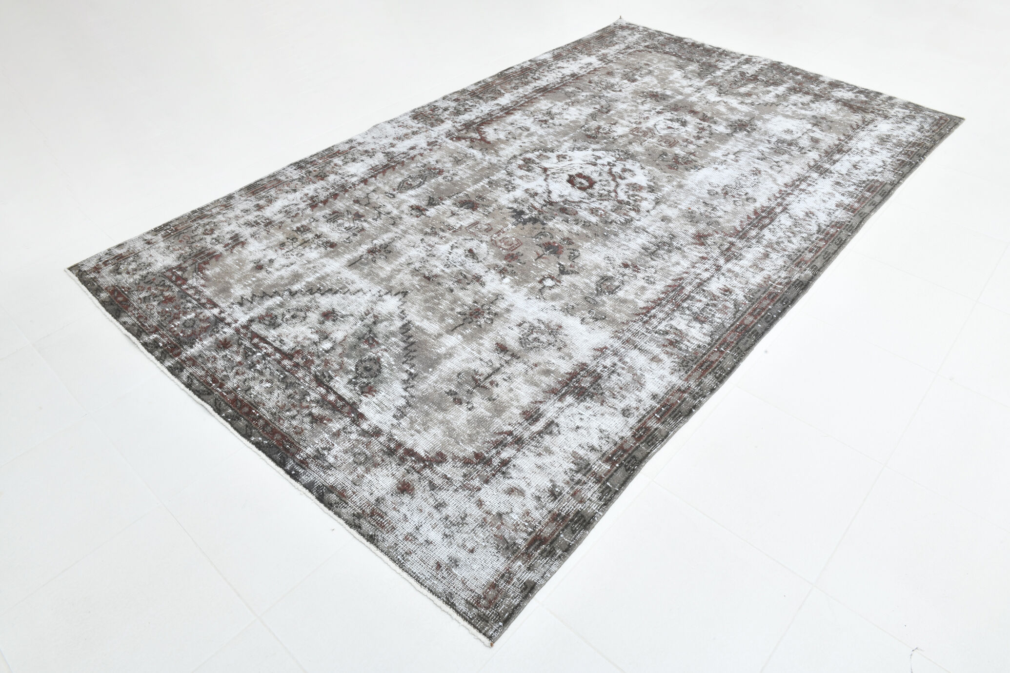 Turkish vintage large living room rug 313x188cm