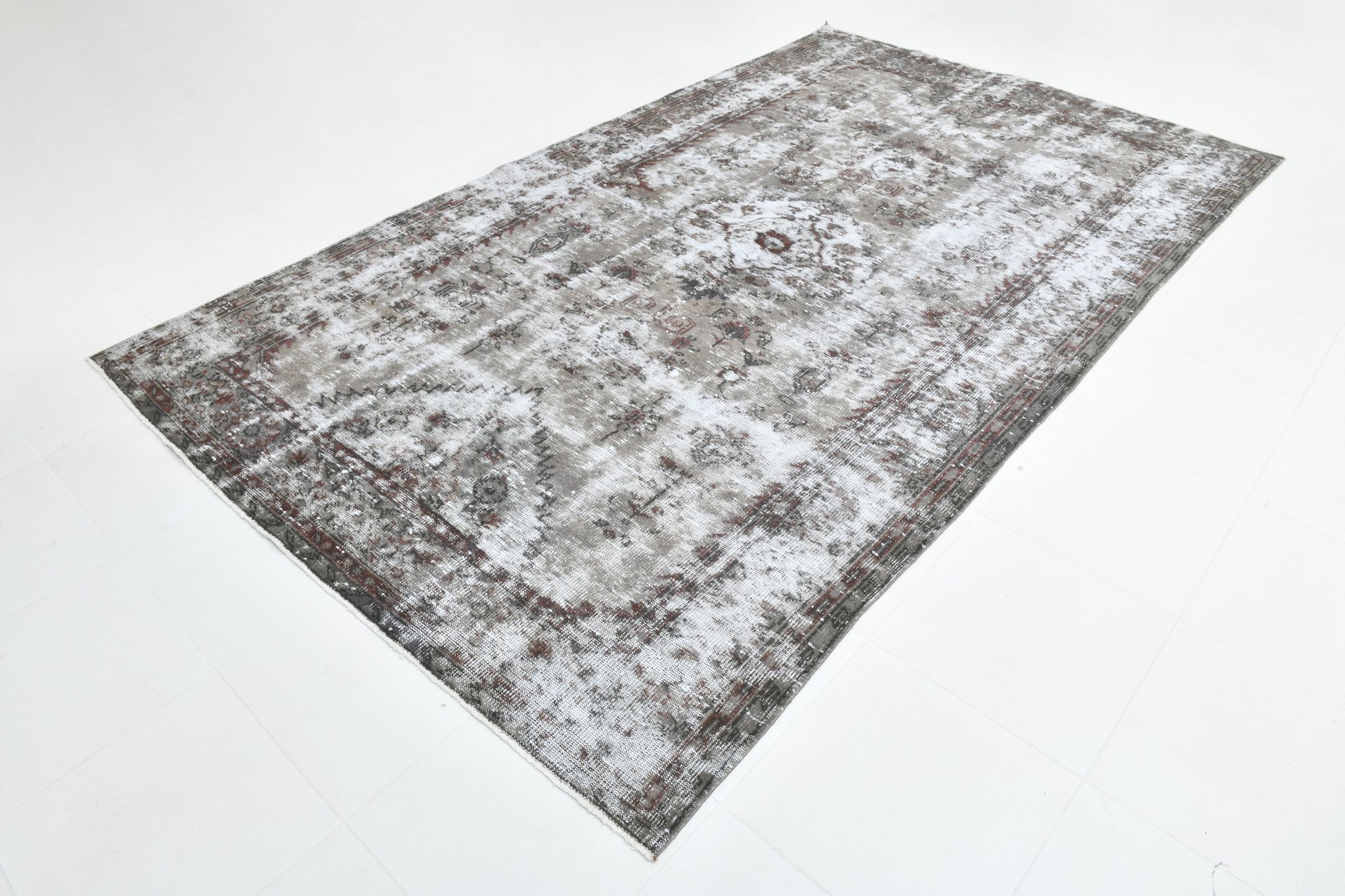 Turkish vintage large living room rug 313x188cm