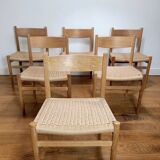 Set of 6 chairs by Hans J. Wegner for Carl Hansen & Søn, 1960