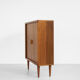 Midcentury danish cabinet with tambour doors by Dyrlund 1960s