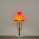 Table lamp in brass, glass and marble attributed to Stilux, Italy, 1950s.