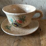 Lot 5 tasses grès