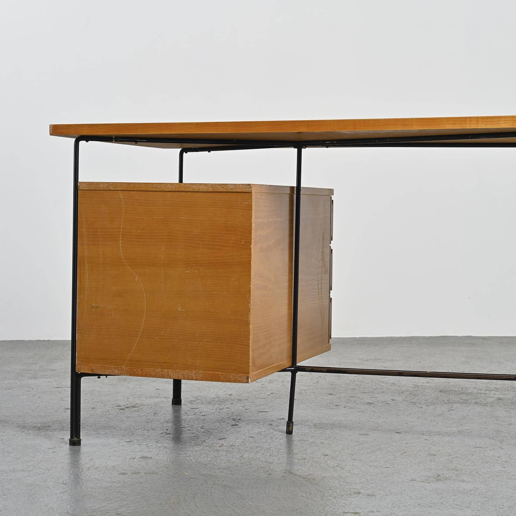 Modernist Desk by ARP, Minvielle France circa 1955