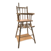 Wooden high chair for baby - Vintage