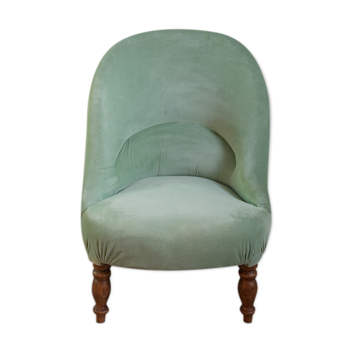 Toad silk velvet armchair