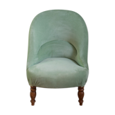 Toad silk velvet armchair