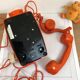 Vintage orange socotel phone