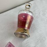 Vintage liqueur carafe and matching glasses Made in Italy