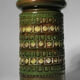 Aldo Londi "Rimini" Ceramic Green Vase, For Bitossi, 1960s