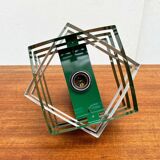 Modern metal lamella pendant lamp from the mid-century in the style of J. J. M. Hoogervorst for Anvia, 1960s.