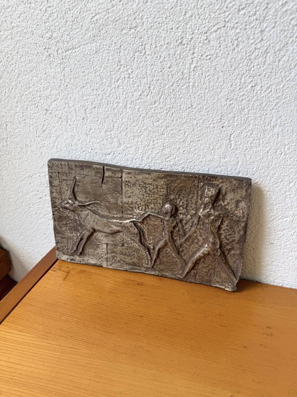 Bronze bas-relief mid-20th century