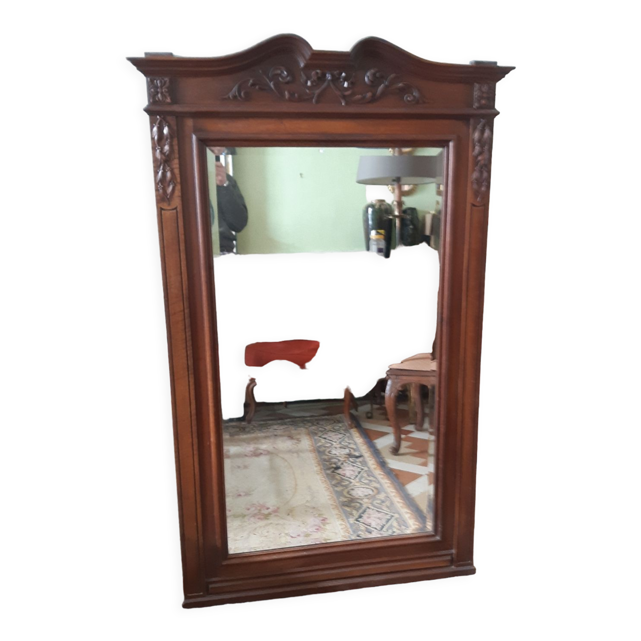 Miroir en noyer