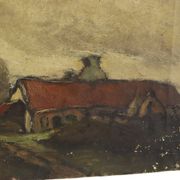 Charming Farmhouse Landscape Painting, Signed Wittouck, 60x80 cm