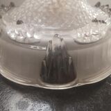 Suspension ancienne coupelle opalescente esprit baladeuse art déco 1930 ø 20.5 cm