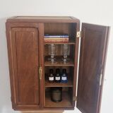 1950s handcrafted cabinet - Solid mahogany wood - Unique piece