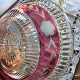 Coupe en cristal de bohême ciselé
