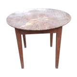 Round pine table spindle legs