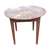 Table ronde pieds fuseaux en sapin