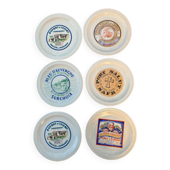 Set of 6 Saint Amand cheese plates