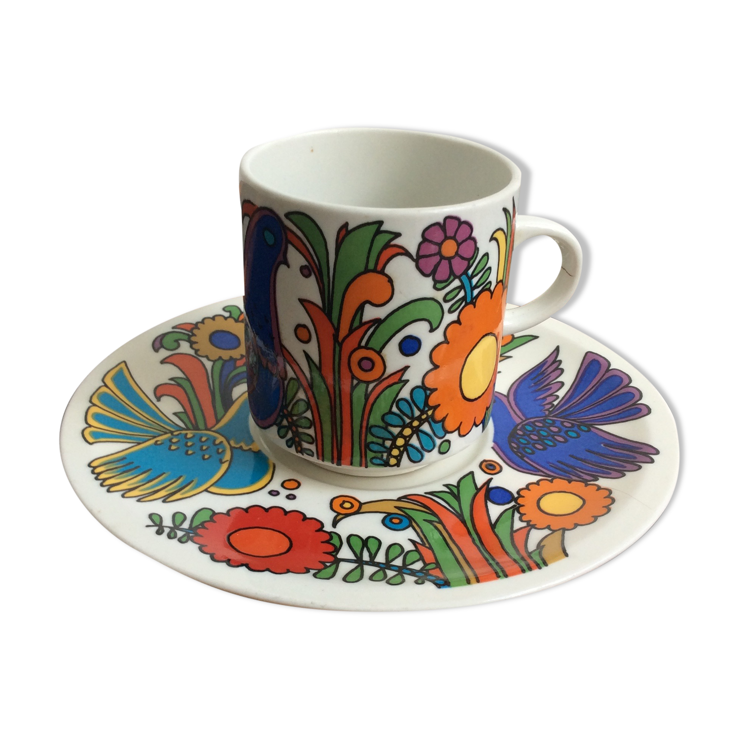 Villeroy and Boch cup and coffee cup model Acapulco vintage