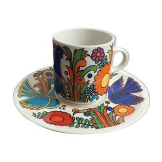 Villeroy and Boch cup and coffee cup model Acapulco vintage