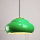 Vintage Green Italian Pool Table Lamp in Brass and Plastic