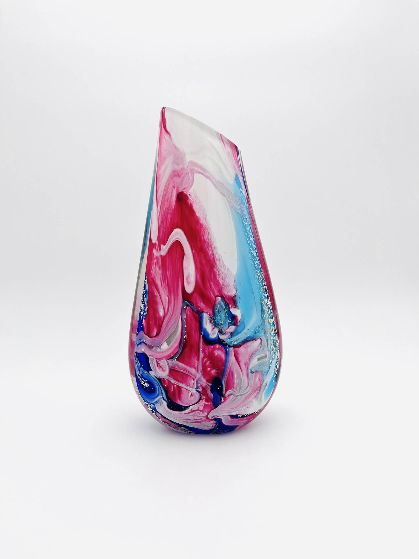 Oball Murano Vase - Sommerso - 24k Gold - Labeled - H30cm/3.4kg