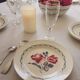 Set of 6 flat plates Digoin Sarreguemines CANNES