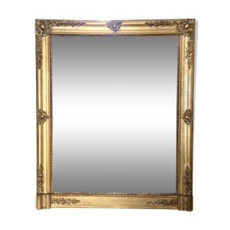 Miroir doré Restauration, Charles X 110x90