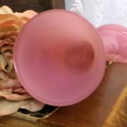 Large pink glass paste soliflore vase