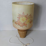 Rattan lamp and silk paint